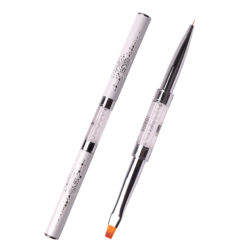 Пензлик Komilfo Double Gel flat 4 (Nylon)/Liner 5 (Nylon)