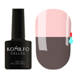 Gel Polish Komilfo DeLuxe Termo C001 (dark gray, when heated - muted pink), 8 ml