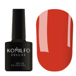 Гель-лак Komilfo Deluxe Series №D079 (яскравий червоний, емаль), 8 мл