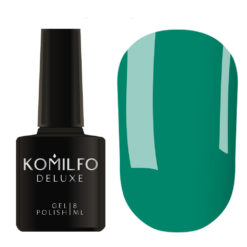 Гель-лак Komilfo Deluxe Series №D150 (насичений бірюзово-зелений, емаль), 8 мл