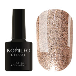 Гель-лак Komilfo DeLuxe Series №G009 (яскраве золото, насичений мікроблиск), 8 мл