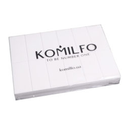 Шліфувальник для нігтів Komilfo Large 76*34*12 мм білий 120/120 ( 24шт. в пачці)