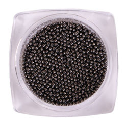Komilfo бульйонки (металеві) black nickel, 1 мм, 6 грам