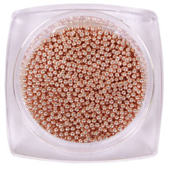 Komilfo бульйонки (металеві) rose gold, 1 мм, 6 грам