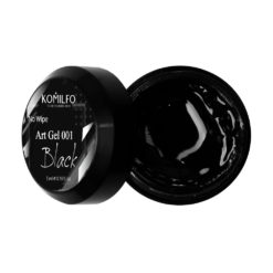 Komilfo No Wipe Art Gel Black 001, 5 мл