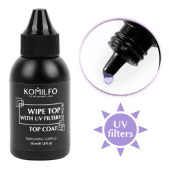 Komilfo Wipe Top - топ для гель-лаку з липким шаром, 50 мл (бочонок с носиком)