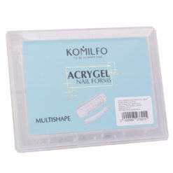 Komilfo Acry Gel Top Nail Forms, Multishape. Верхні форми для нарощування, універсальні, 120 шт