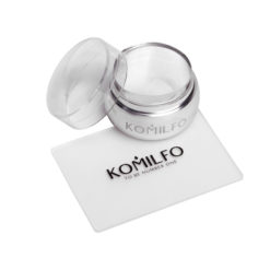 Komilfo штамп и скрапер (прозорий) 5*7 см