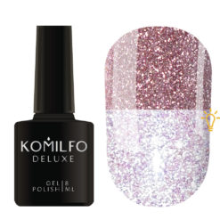 Komilfo Luminous Collection L002 (рожево-бузковий, з блискітками, світловідбиваючий), 8 мл