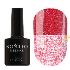 Komilfo Luminous Collection L005 (червоний, з блискітками, світловідбиваючий), 8 мл