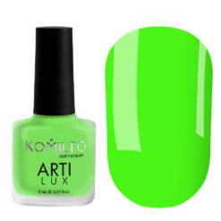 Komilfo ArtiLux Лак для нігтів 032 (яскравий салатовий, неон), 8 мл