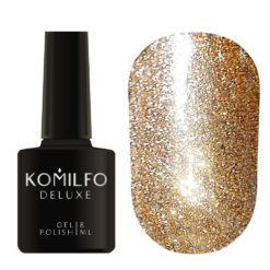 Komilfo Liquid Glam Gel LGG004 (розовое золото, блестки), 8 мл