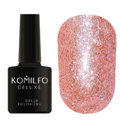 Komilfo Liquid Glam Gel LGG007 (насыщенный розовый, блестки), 8 мл