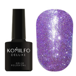 Komilfo Liquid Glam Gel LGG008 (фиолетовый, блестки), 8 мл
