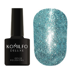 Komilfo Liquid Glam Gel LGG009 (бирюзовый, блестки), 8 мл