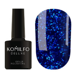 Гель-лак Komilfo Stardust Glitter 003 (насичений синій з блискітками), 8 мл