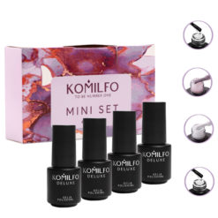 Komilfo Mini Set 001, 4 мл (Rubber Base, F004, F010, No Wipe Top with UV Filters)