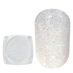 Komilfo spangles 021, size 0.1 mm, (white, multi-colored), 2.5 g