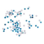 Komilfo стрази Blue zircon AB, розмір 3 (100 шт. в упаковці)