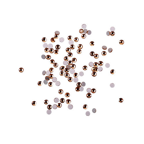 Komilfo rhinestones (pack of 100), Light Colorado Topaz, size 3
