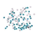 Komilfo стразы (100 шт. в упаковке), Blue zircon AB, размер 4