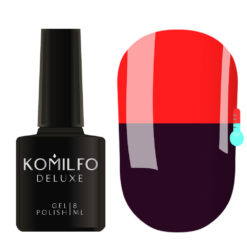 Гель-лак Komilfo DeLuxe Termo №C008 (фиолетовый, при нагревании — красный), 8 мл