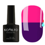 Gel Polish Komilfo DeLuxe Termo C009 (bright purple, when heated - bright pink), 8 ml