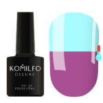 Gel polish Komilfo DeLuxe Termo C011 (muted, lilac-pink, when heated - blue), 8 ml