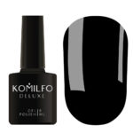 Gel Polish Komilfo Deluxe Series D001 (black, enamel), 8 ml