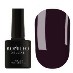 Gel Polish Komilfo Deluxe Series D102 (black-violet, enamel), 8 ml