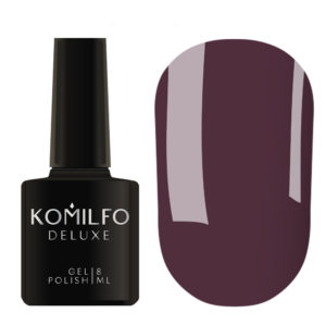 Гель-лак Komilfo Deluxe Series №D105 (серо-баклажановый, эмаль), 8 мл
