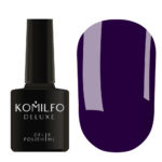 Гель-лак Komilfo Deluxe Series №D129 (приглушенный темно-синий, эмаль), 8 мл