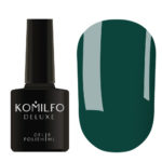 Gel Polish Komilfo Deluxe Series D154 (dark, turquoise green, enamel), 8 ml