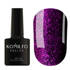 Гель-лак Komilfo Deluxe Series №D225 (сине-фиолетовый с розовым микроблеском), 8 мл