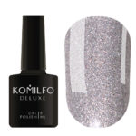Gel Polish Komilfo DeLuxe Series G008 (silver with holographic glitter), 8 ml