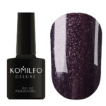 Гель-лак Komilfo DeLuxe Series №G022 (темно-фиолетовый с микроблеском), 8 мл