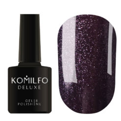 Гель-лак Komilfo DeLuxe Series №G022 (темно-фіолетовий з мікроблиском), 8 мл