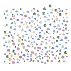Стрази Komilfo (1400 шт. в упаковці) MIX Opal, різні розміри