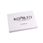 Шліфувальник для нігтів Komilfo Mini 32*25*12 мм білий 120/120 (50 шт. в пачці)