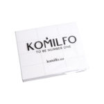 Шліфувальник для нігтів  Komilfo Medium 50*30*12 мм білий 120/120 (24 шт. в пачці)