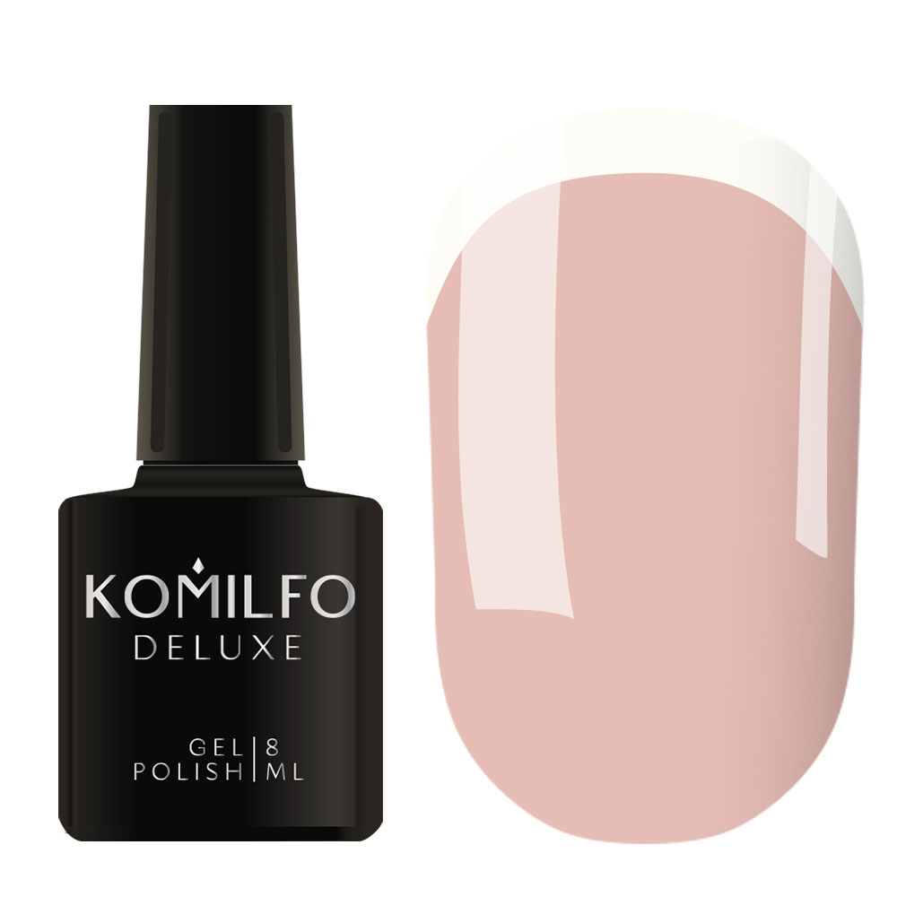 Гель-лак Komilfo French Collection №F005 (теплий бежевий, емаль, для френча), 8 мл