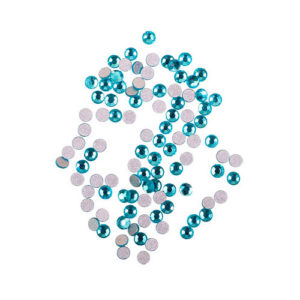 Komilfo стрази Aquamarine, розмір 6 (100 шт. в упаковці)