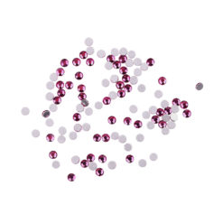 Komilfo Rhinestones Fuchsia, size 6 (100 pcs per pack)