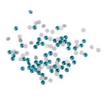 Komilfo стразы Blue zircon, размер 6 (100 шт. в упаковке)