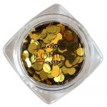 Komilfo диско дизайн №027, золото, 3 мм (1 г)