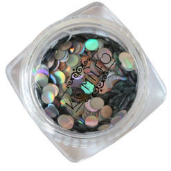 Komilfo disco design №030, silver, hologram, 3 mm, (1 g)