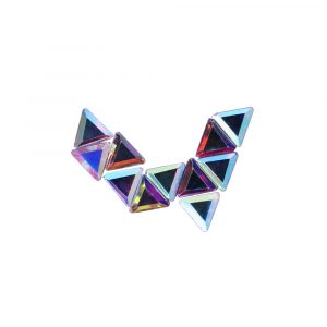 Komilfo камені Triangle (3x3мм) Crystal AB (10 шт.)