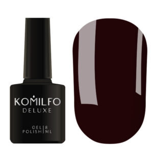 Гель-лак Komilfo Deluxe Series №D300 (черно-бордовый, эмаль), 8 мл