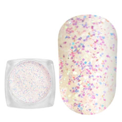 Komilfo photochromic sequins 002, size 0.4 mm, (white/blue photochrome) 2.5 g