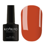Gel Polish Komilfo Deluxe Series D308 (red brick, enamel), 8 ml